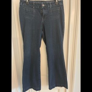 Sonoma Modern Wide Leg Dark Denim Jeans